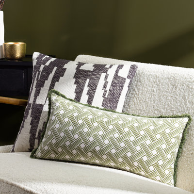 Alexa Geometric Rectangular Lumbar Cushion