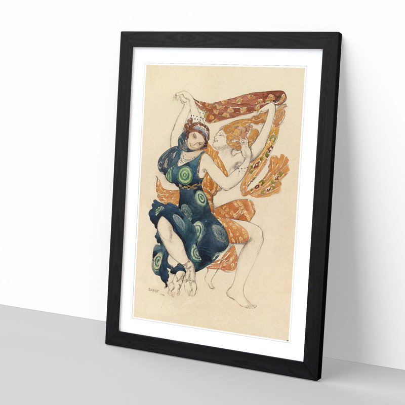 Narcisse by Leon Bakst - Framed Print, Black