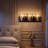 3‑Light Smoky Gray Water Ripple Glass Vanity Light