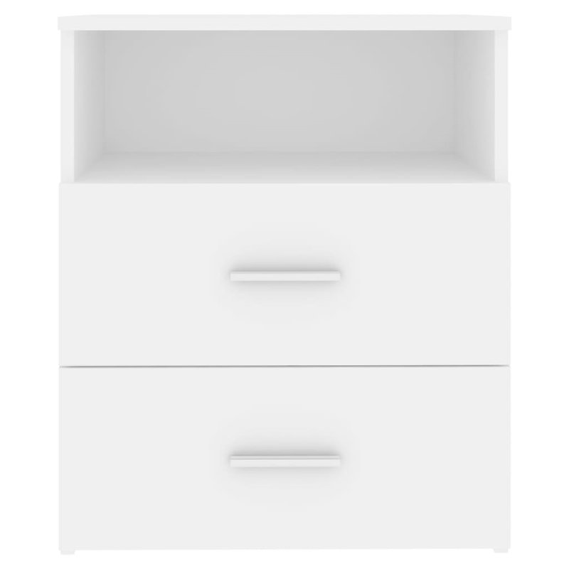 Govanny 50 cm W Bedside Table, White
