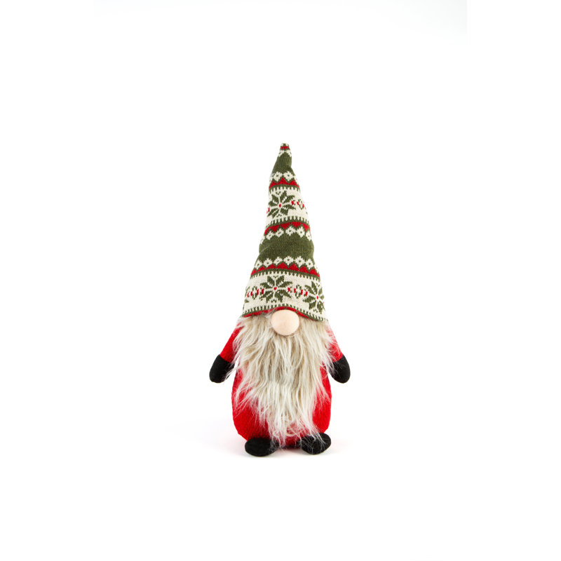 Excelsa decorative sitting gnome with beard Gnomo polyester multicolor
