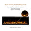 Modern Ember Aerus Smart Linear Electric Fireplace - Recessed In-Wall And Wall-Mount, Multiple Flame Colors, Works With Alexa And Google Assistant-1384217676