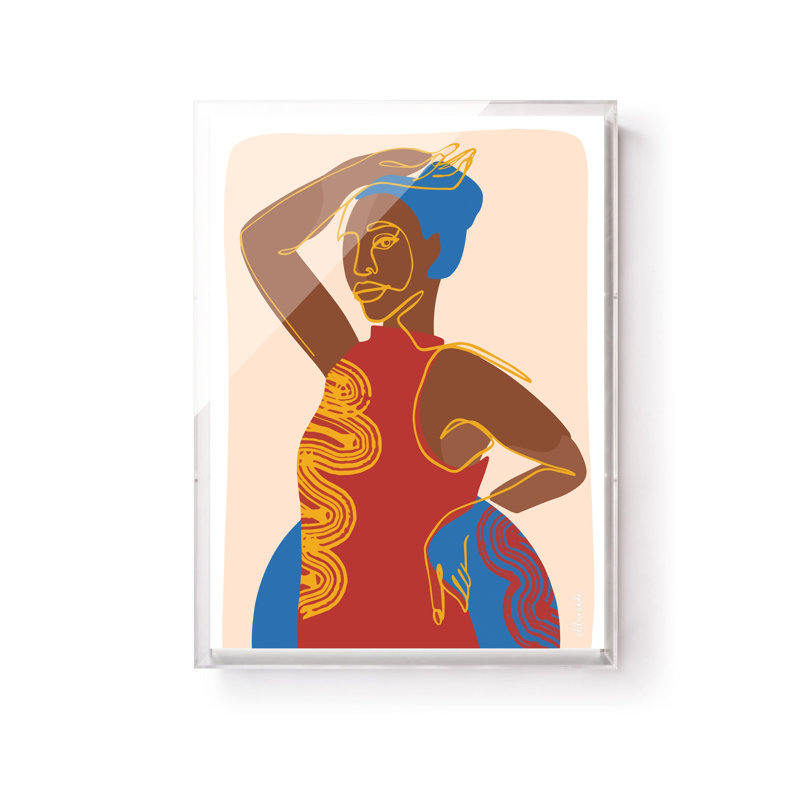 Fille primaire par Alannah Tiller, Boîte-cadre, H 18 po x l 24 po
