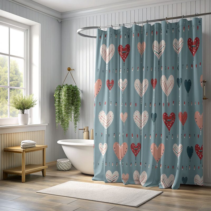Amorous Patterns - Premium Shower Curtain, 74"H x 71"W