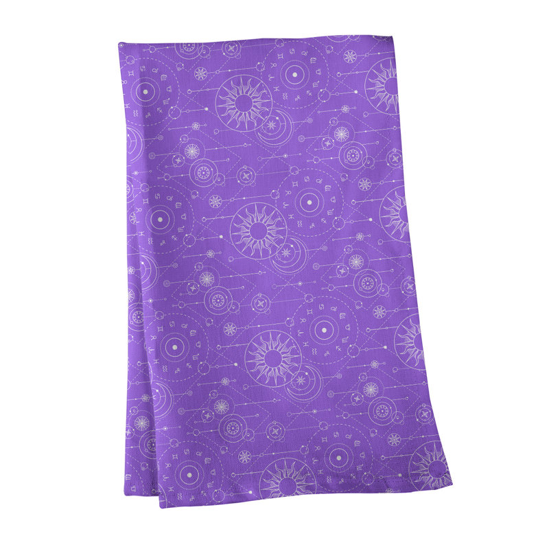 Tea Towel Kitchen Towel, Poly Twill, Light Purple
