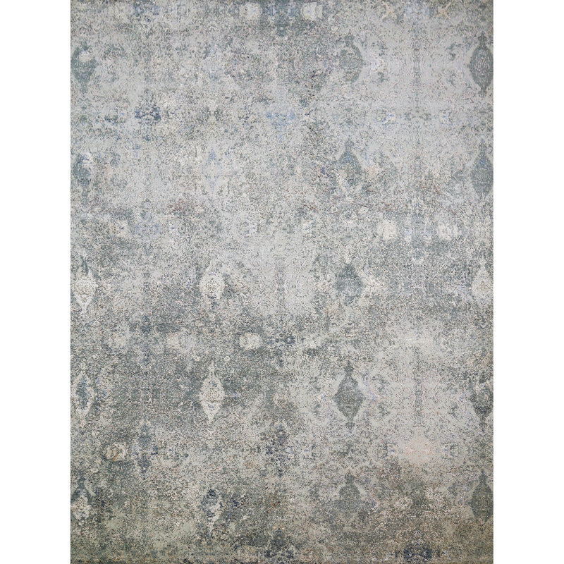 Tapis rectangulaire noué à la main, Rectangle 12 pi x 15 pi