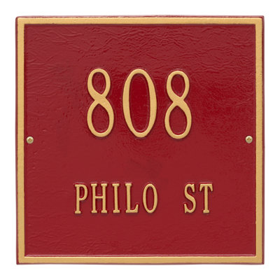 2-Line Wall Address Plaque