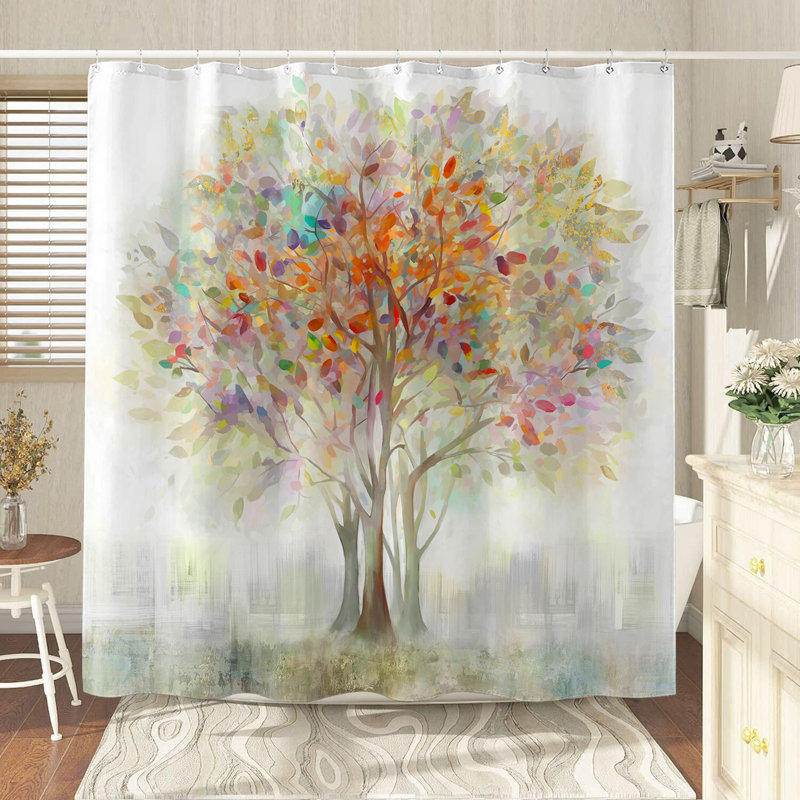 Rideau de douche Colorful Tree