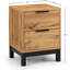 Yonkers 45cm W Manufactured Wood Bedside Table-1396081225