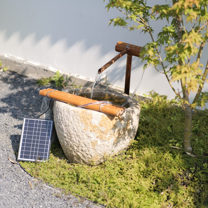 8W Solar Fountain Pump With Battery Backup