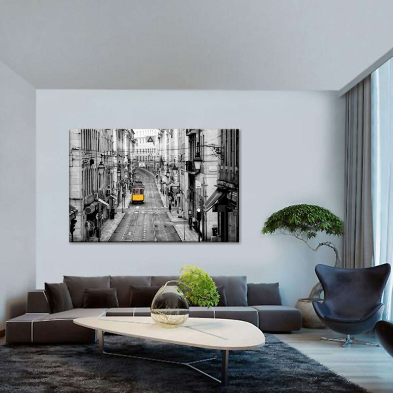 Reproduction sur toile Lisbon, H 8 po x l 12 po x P 1 po