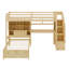 Lit mezzanine avec bureau intégré et escalier-60981173