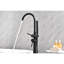 Robinet de baignoire à main avec pivot à 360 degrés et durabilité - fabrication en acier inoxydable noir mat-120883098
