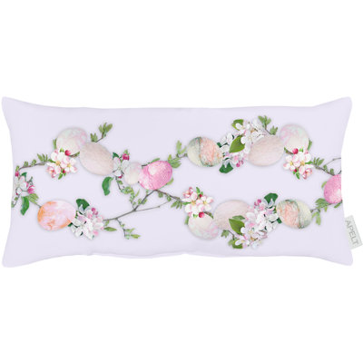 Happy Easter Floral Rectangular Cushion