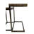Modern Brown 12"D x 18"W x 23.25"H Compact Space-Saving Nesting Table Set-385016242-385016237
