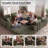 108" L-shaped Modular Sectional Sectional Sofa, Corduroy Sleeper Couch Bed, Compression Foam Sectional with Headrest - No Assembly Required-306480442