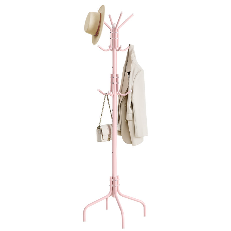 Steel Freestanding 8 - Hook Coat Rack