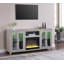 Console de meuble télé avec chauffage, lumière DEL et tablettes pour téléviseur de 65 po ou moins