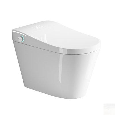 Unique Smart Toilet with Built-In Bidet, Auto Open/Close Seat, and Warm Water Dryer for Enhanced Hygiene and Comfort