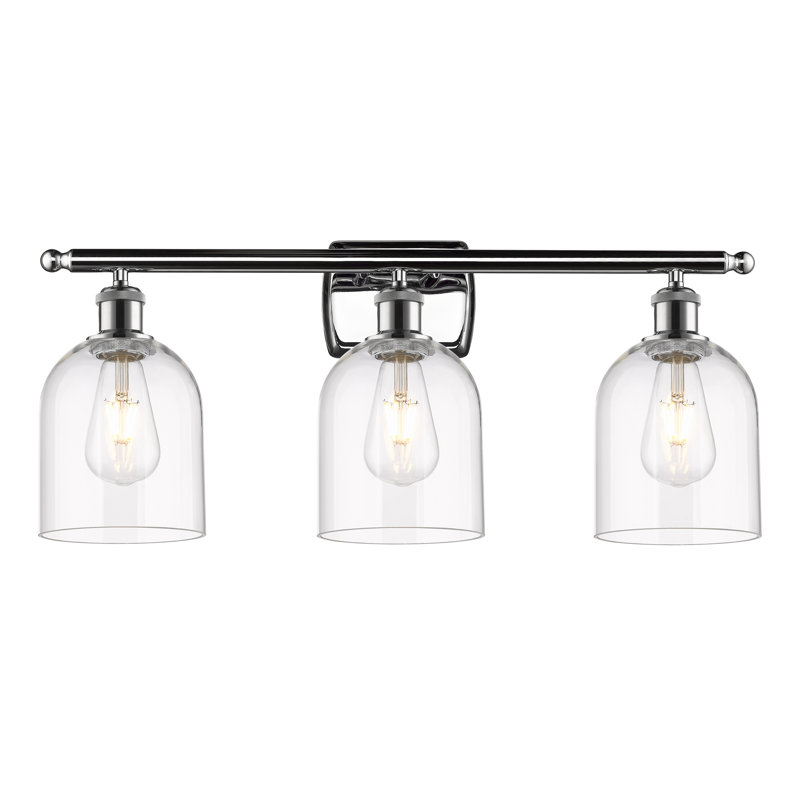 Anacaren 3 - Light Dimmable Vanity Light, Clear, Polished Chrome