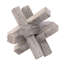 Sagebrook Home 7X7" Marble Geometric Orb, Grey