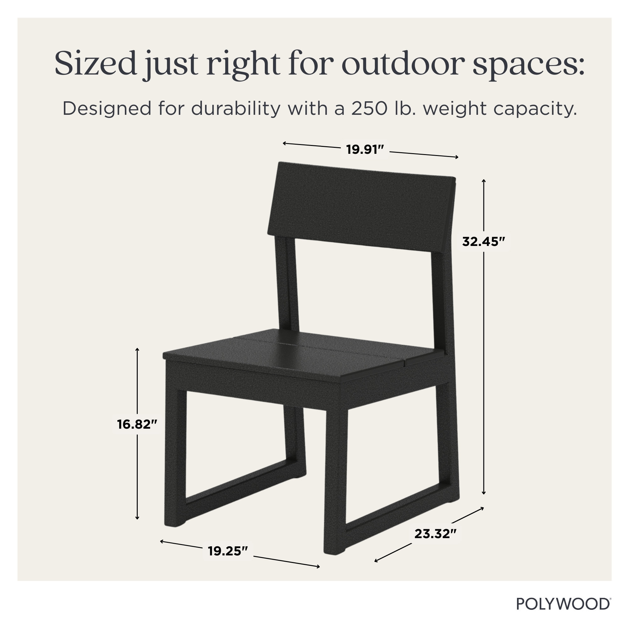 EDGE Dining Side Chair, Mahogany
