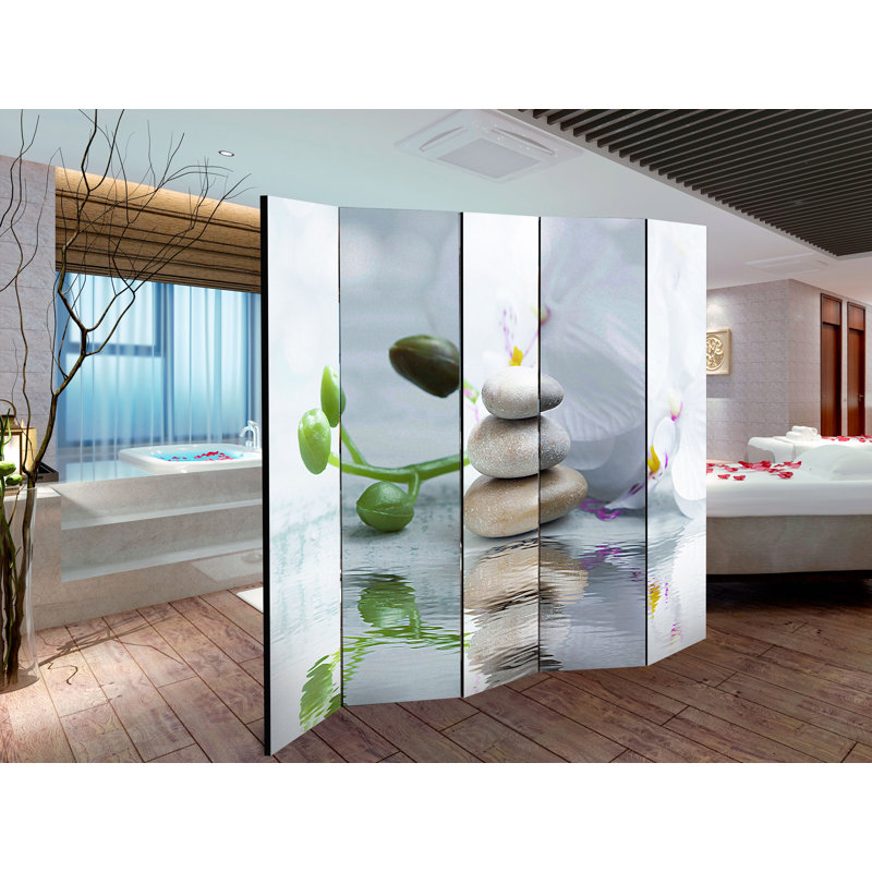 Berkman 225cm W x 172cm H 5 - Panel Folding Room Divider