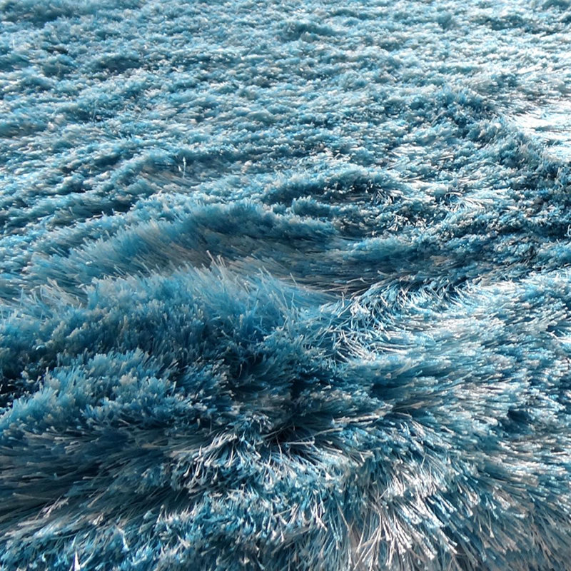 Moraal Handmade Shag Blue Rug, Rectangle 240 x 340cm