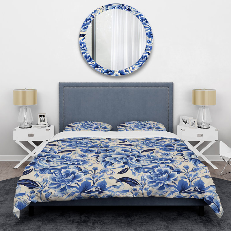 Ensemble de housse de couette Cobalt, Housse de couette pour très grand lit et 2 très