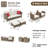5-Person Steel and PE Wicker Outdoor Conversation Set -1630420061