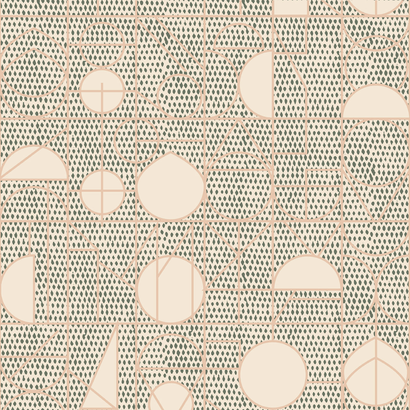 Kali Wallpaper Roll, Peach, Peel & Stick, Self-Adhesive