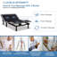  Structure de lit double réglable avec matelas en mousse à mémoire de forme-1345751781