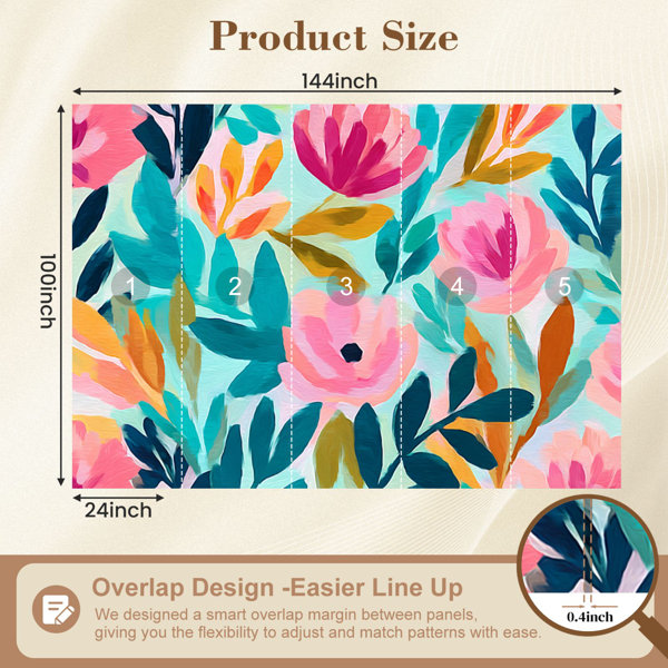 Red Barrel Studio Peel and Stick Wallpaper Cute hand drawn abstract ...