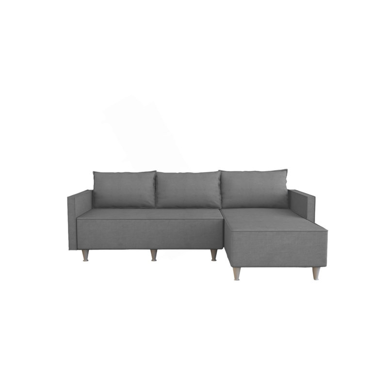Sectional, Gray Fabric