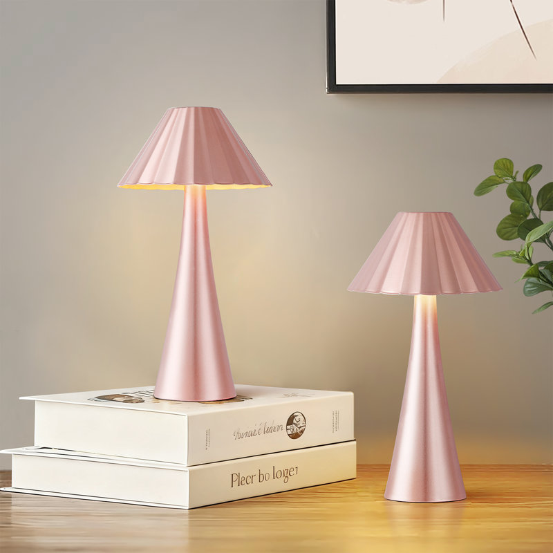 Lampe de table à DEL 10,5 po Nelie, Rose