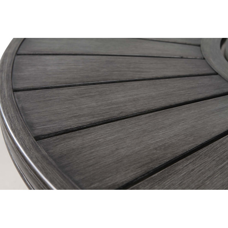 25 H Propane Outdoor Fire Pit Table, 25" H x 52" W x 52" D, Brown