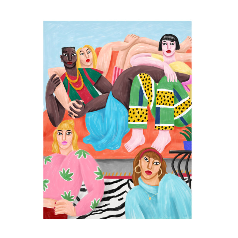 Art sur toile "Cépé La Coloc", H 19 po x l 14 po