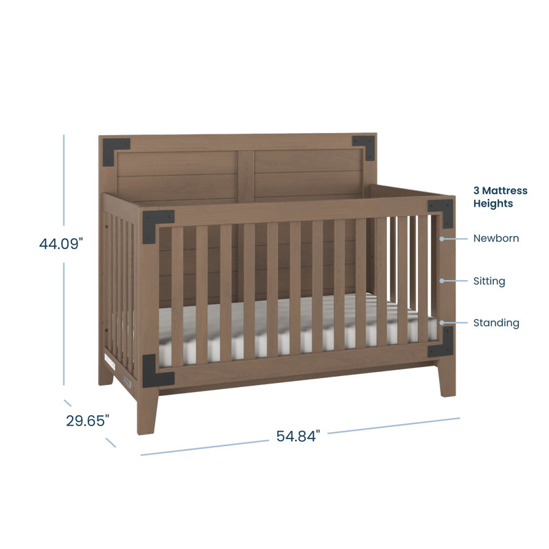 Lit de bébé convertible 4-en-1 Child Craft Child, Bruyère poussiéreuse