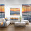 «Beautiful Sunrise Over the Horizon Modern Beach», reproduction de photo sur toile tendue-1434222971-1435524645