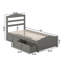 Lit plateforme en bois massif avec pieds de lit et tiroirs de rangement Elliana-353239065-353239067