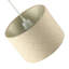 18cm H Linen Drum Lamp Shade ( No Direct Attachment Method ) in Cream