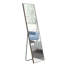 Miroir d'appoint mural 3ème génération en bois massif gris, verre incassable, idéal pour la chambre à coucher et le porche