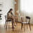 Solid Wood Dining Chair, Natural Oak 1PCS-945539366