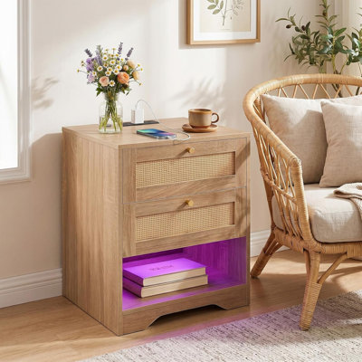 50cm W Particle Board Bedside Table