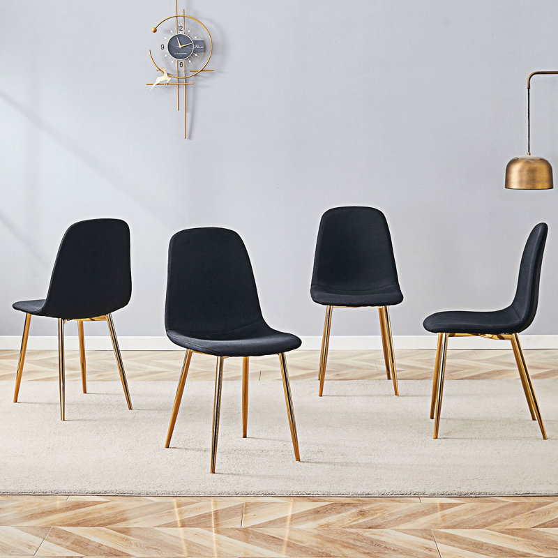 Ensemble de 4 chaises de salle à manger rembourrées