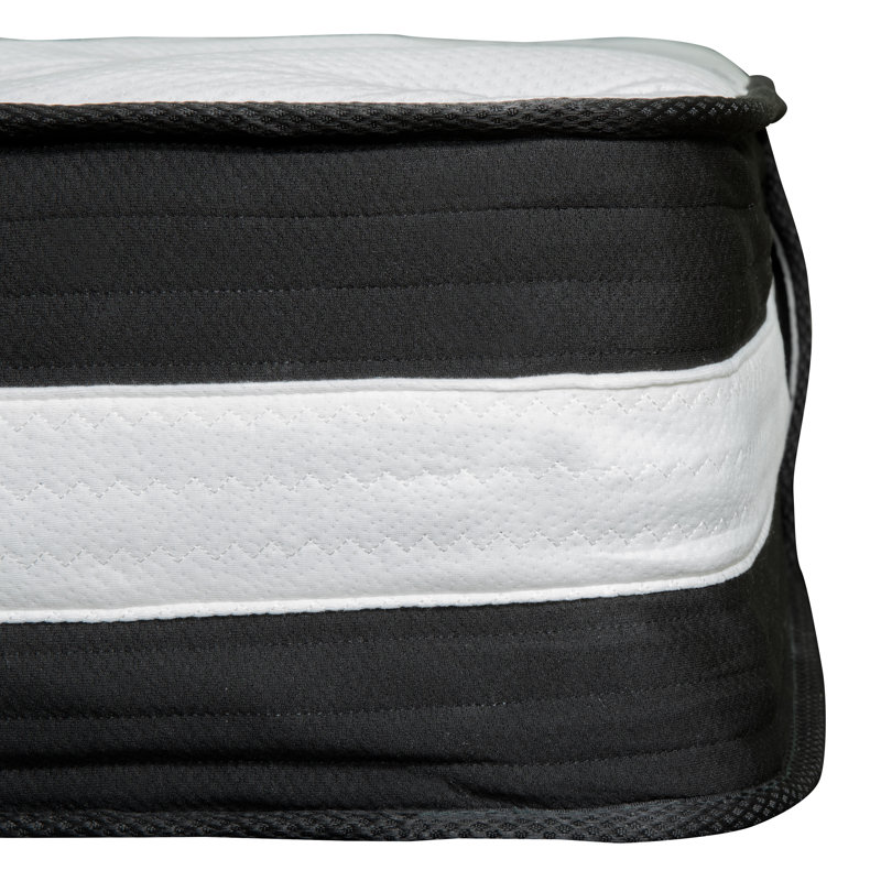 Cadre de lit plateforme 14 po Middlemas et matelas dans une boîte de 10 po - Aucun sommier requis, Grand