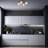 4 Lights Metal Body Semi Flush Mount With Glass Cap