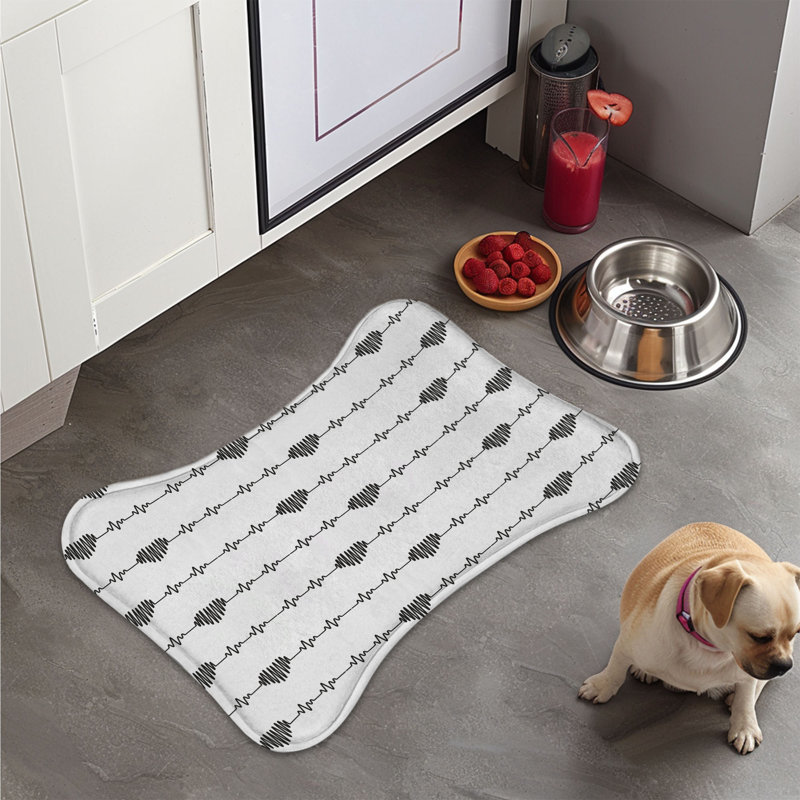 Halloween Pulse - 1 Piece Bone Shape Feeding Mat, XL (18")