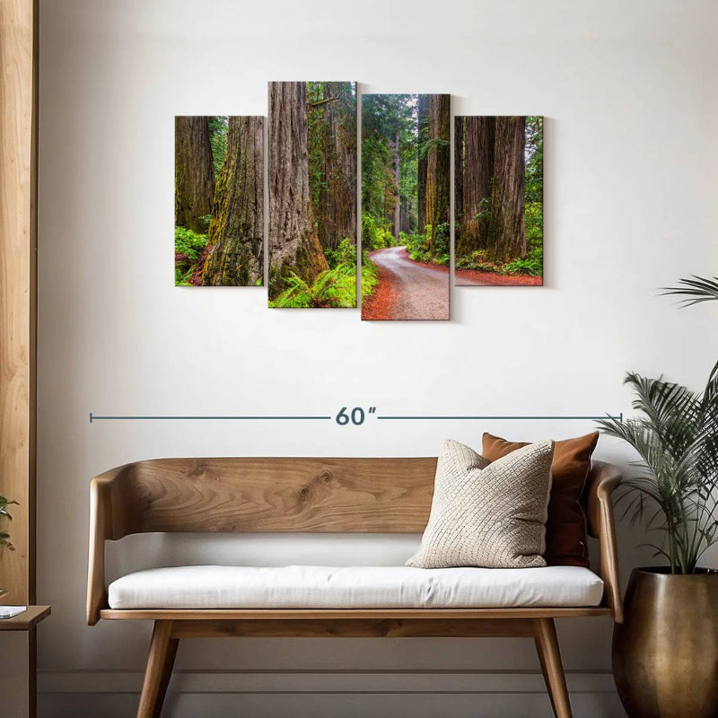 Harnek Redwood Forest Dirt Road, 27" H x 43" W