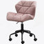 Chaise de bureau touffetée pivotante, mauve-608115835
